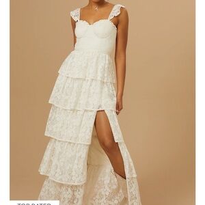 Altar’d State Umber Embroidered Lace Dress